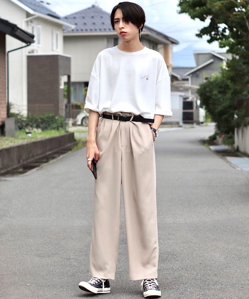 「Nilway」 7分袖Tシャツ LARGE ホワイト メンズ_画像5