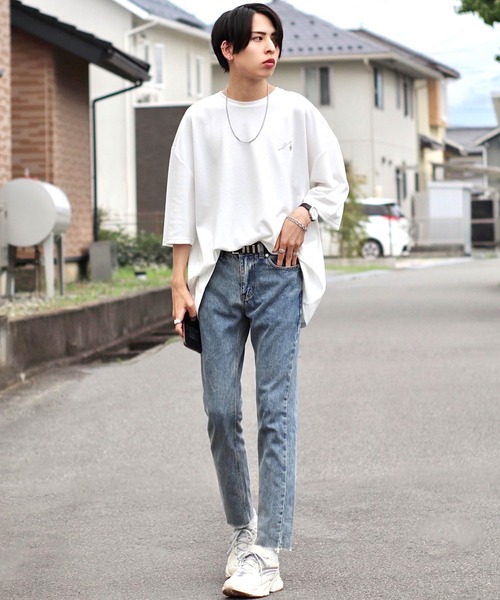 「Nilway」 7分袖Tシャツ LARGE ホワイト メンズ_画像7