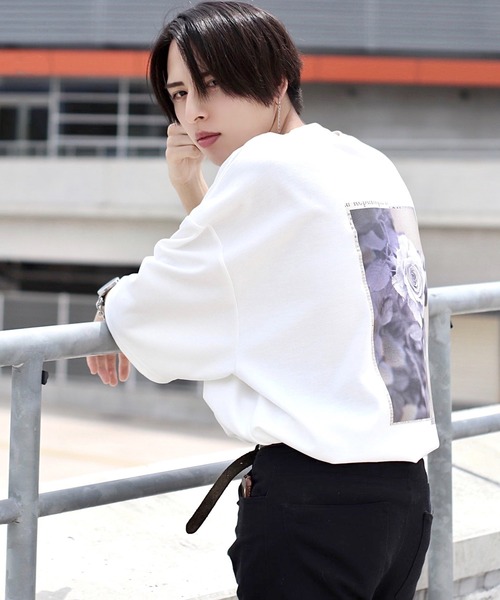 「Nilway」 7分袖Tシャツ LARGE ホワイト メンズ_画像9