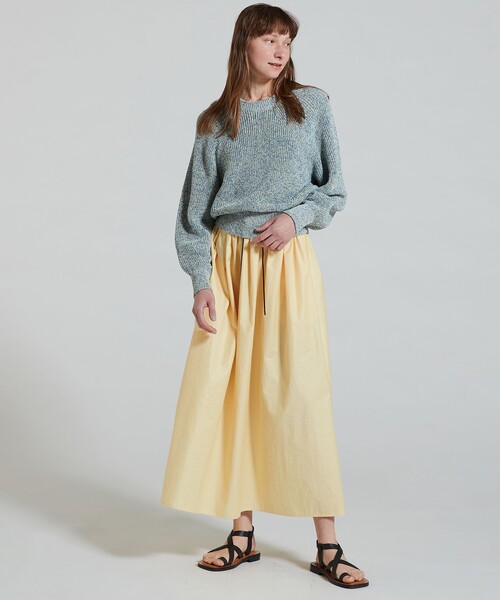 TOMORROWLAND（トゥモローランド） フレアスカート 36 ネイビー