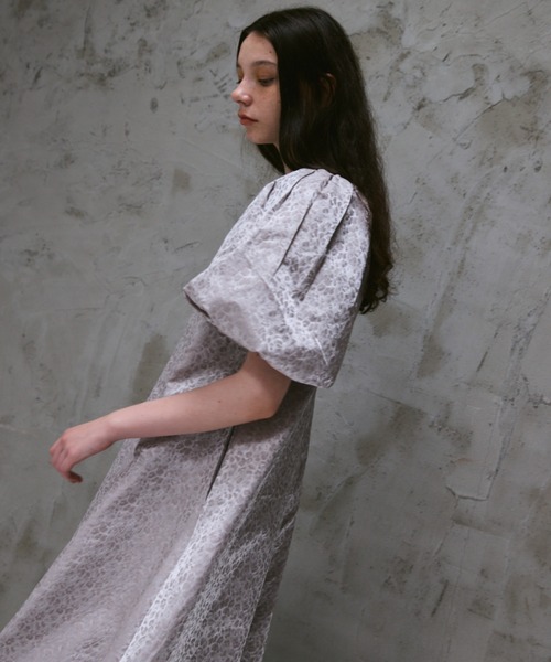 PERNA（ペルナ） 7分袖ワンピース MEDIUM グレー レディース