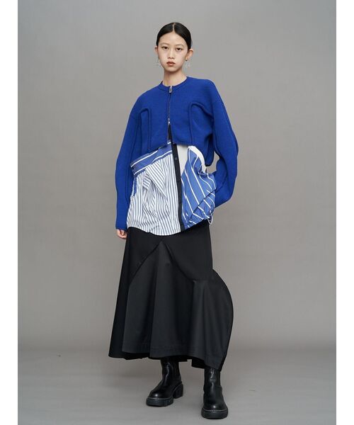 UN3D.（アンスリード） スカート WAVE ASYMMETRY SKIRT / ウェーブ