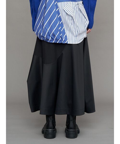 UN3D.（アンスリード） スカート WAVE ASYMMETRY SKIRT / ウェーブ