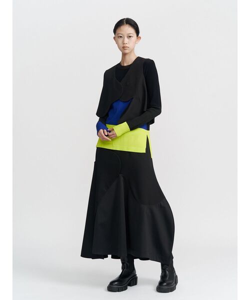 UN3D.（アンスリード） スカート WAVE ASYMMETRY SKIRT / ウェーブ