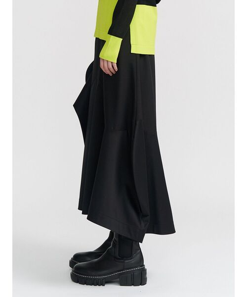 UN3D.（アンスリード） スカート WAVE ASYMMETRY SKIRT / ウェーブ