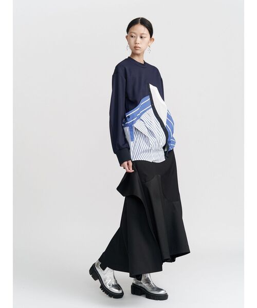 UN3D.（アンスリード） スカート WAVE ASYMMETRY SKIRT / ウェーブ