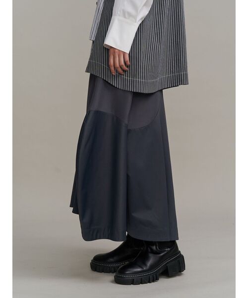 UN3D.（アンスリード） スカート WAVE ASYMMETRY SKIRT / ウェーブ