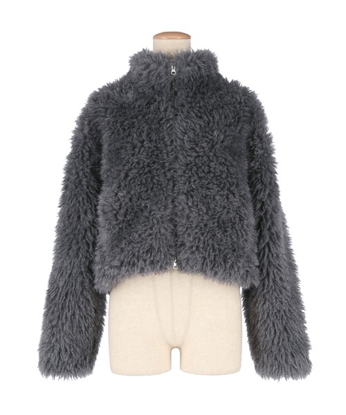 coca（コカ） ジャケット ノーカラージャケット フェイクファー