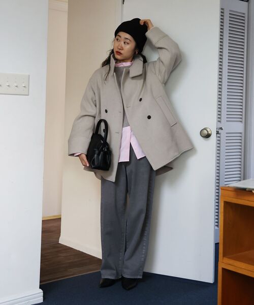 le.coeur blanc（ルクールブラン） コート アウター スタンドネック