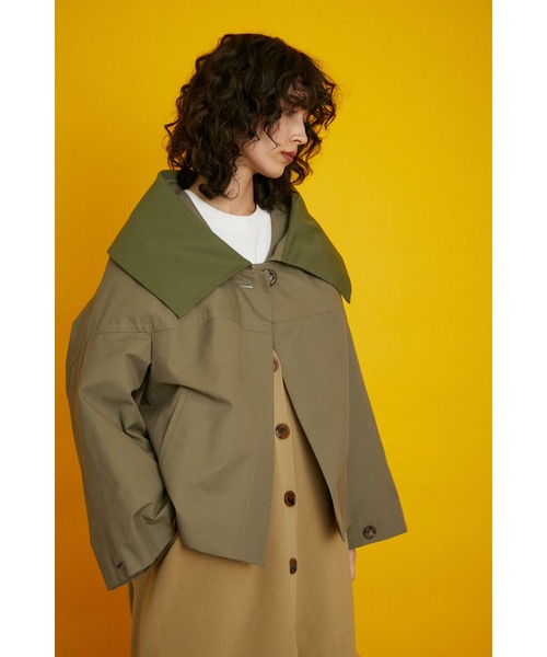 HeRIN.CYE，ヘリンドットサイ　 ミリタリーブルゾン　カーキ HeRIN.CYE，ヘリンドットサイ ミリタリーブルゾン カーキ