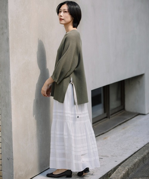 「Munich」 7分袖カットソー FREE ブラック レディース_画像3