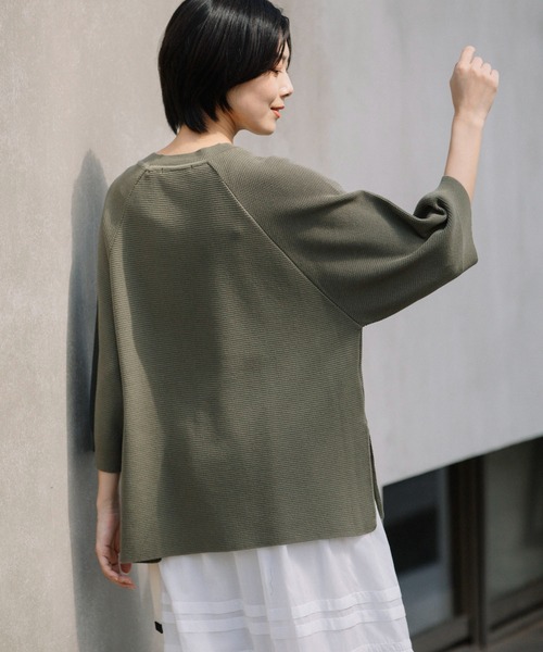 「Munich」 7分袖カットソー FREE ブラック レディース_画像7