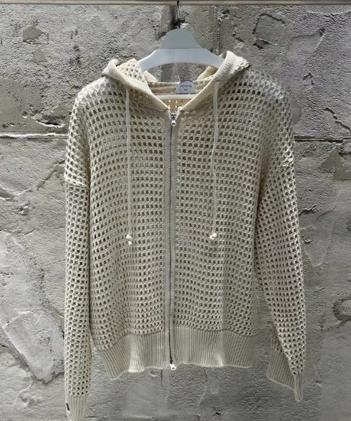 「.KOM」 ジップアップパーカー FREE アイボリー メンズ_画像5