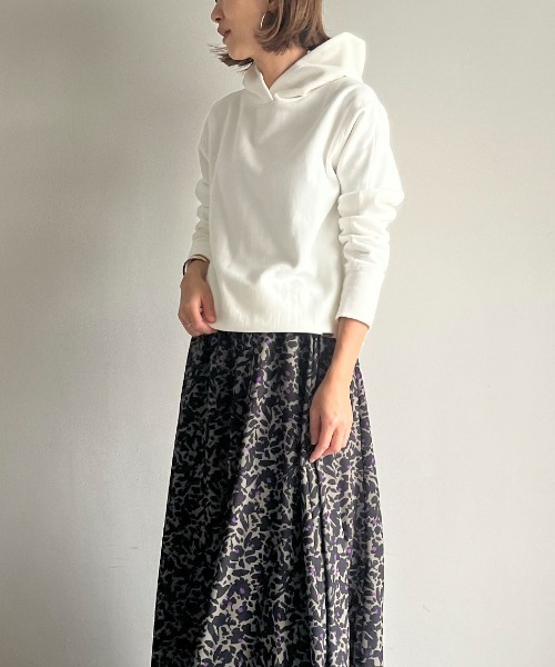 「MICA&DEAL」 プルオーバーパーカー 38 ネイビー レディース_画像2