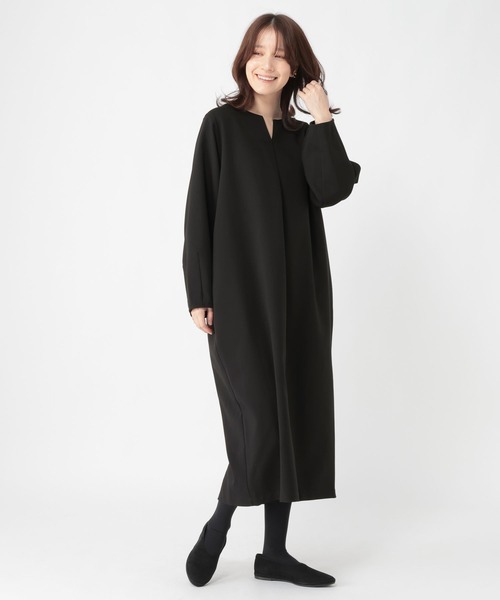 studio CLIP（スタディオクリップ） ワンピース 「WEB限定」キーネック