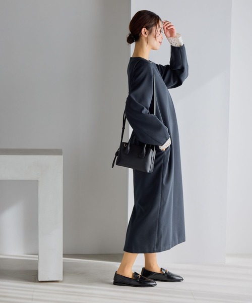 studio CLIP（スタディオクリップ） ワンピース 「WEB限定」キーネック