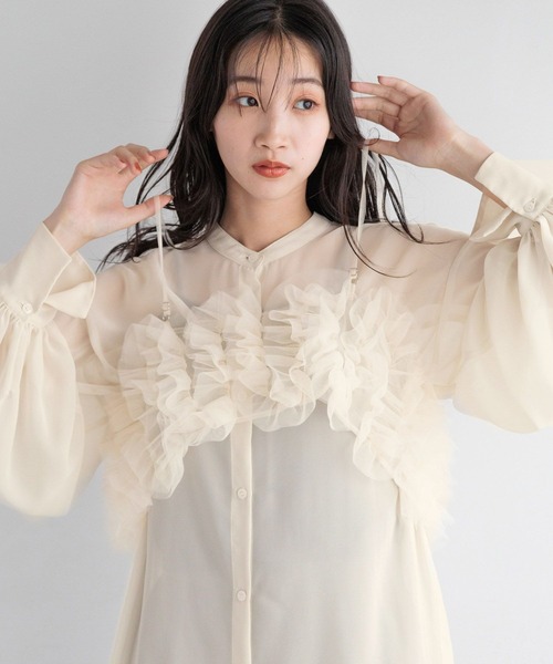 「LOWRYS FARM」 長袖ワンピース FREE ブルー レディース_画像7