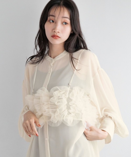 「LOWRYS FARM」 長袖ワンピース FREE ブルー レディース_画像8