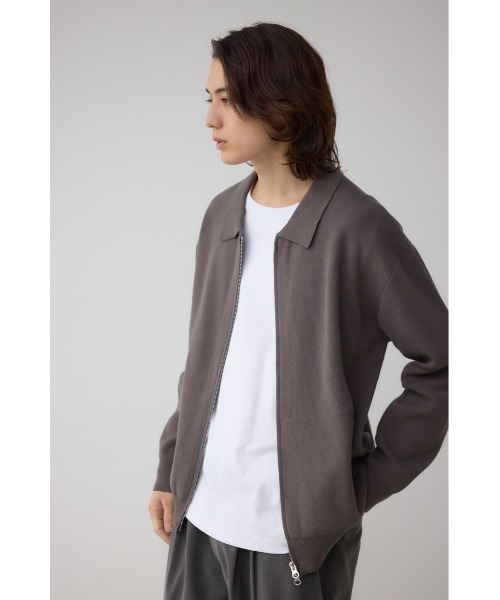 AZUL BY MOUSSY（アズールバイマウジー） カーディガン ジップアップ襟