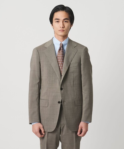 セットアップ 山栄 ハウンドトゥース シングル 3ボタン スーツ REGULAR MODEL メンズの画像