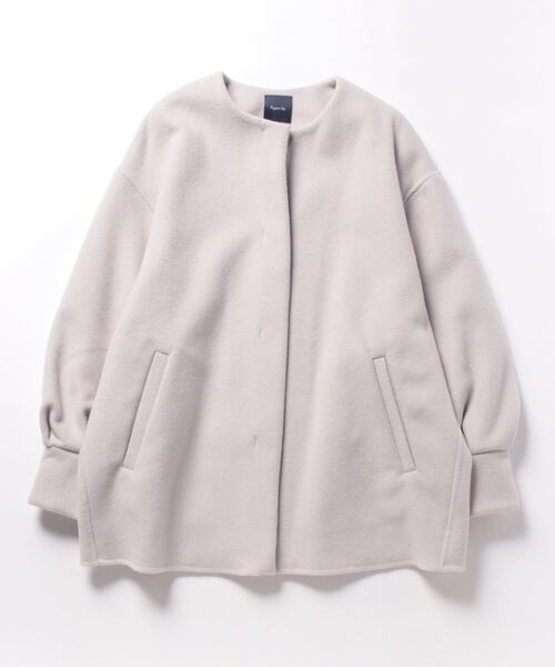 「A part by」 ノーカラーコート FREE グレー系その他 レディース_画像2