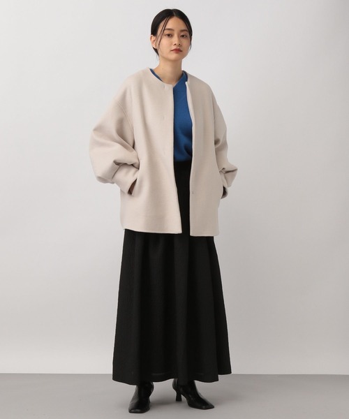 「A part by」 ノーカラーコート FREE グレー系その他 レディース_画像3