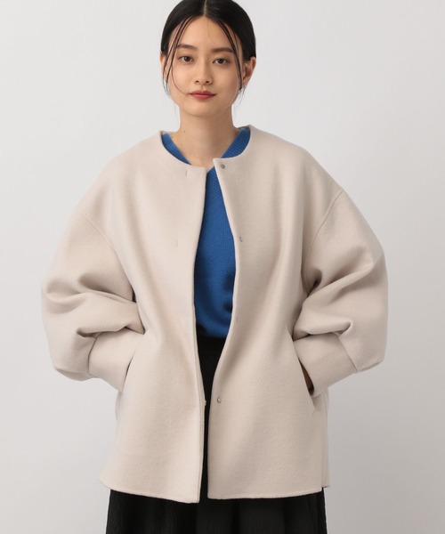 「A part by」 ノーカラーコート FREE グレー系その他 レディース_画像5