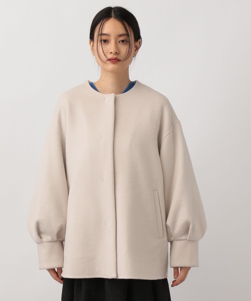 「A part by」 ノーカラーコート FREE グレー系その他 レディース_画像8