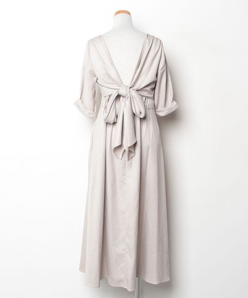 「FONCE」 7分袖ワンピース フリー ベージュ レディース_画像2