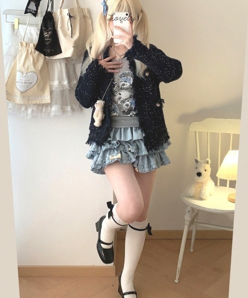 gossip!ロサンゼルス パンツ 「Y2Kガーリー」ティアードバルーン