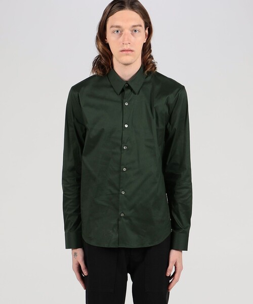 「JAMES PERSE」 長袖シャツ 1 ダークグリーン メンズ_画像3