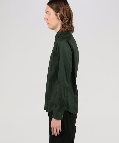 「JAMES PERSE」 長袖シャツ 1 ダークグリーン メンズ_画像4