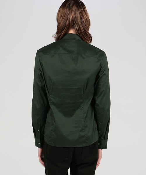 「JAMES PERSE」 長袖シャツ 1 ダークグリーン メンズ_画像5