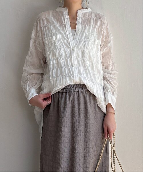 「LBC」 長袖シャツ M イエロー レディース_画像9