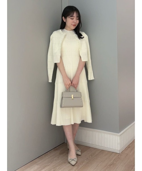 CELFORD セルフォード　ダンボールカットワンピース アイボリー 洗濯可 CELFORD（セルフォード） ワンピース 「洗える」ディフォメーション