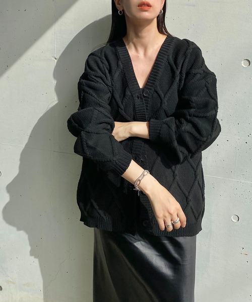 「y/m by RIKA」 カーディガン FREE ブラック レディース_画像2