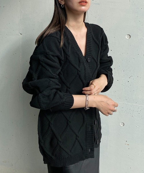 「y/m by RIKA」 カーディガン FREE ブラック レディース_画像3