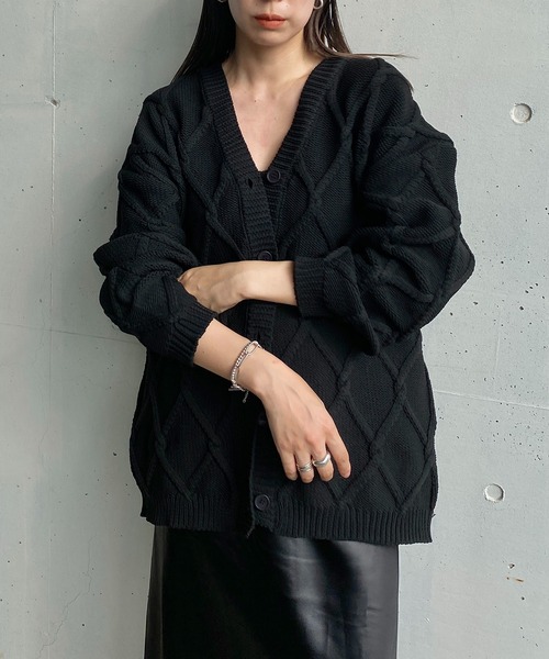 「y/m by RIKA」 カーディガン FREE ブラック レディース_画像6