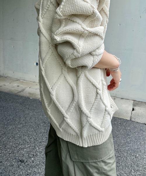 「y/m by RIKA」 カーディガン FREE ブラック レディース_画像7