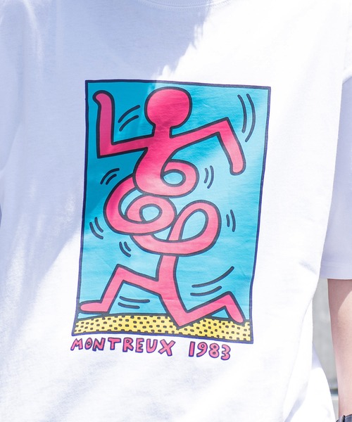 「Keith Haring」 長袖Tシャツ X-LARGE ホワイト メンズ_画像2