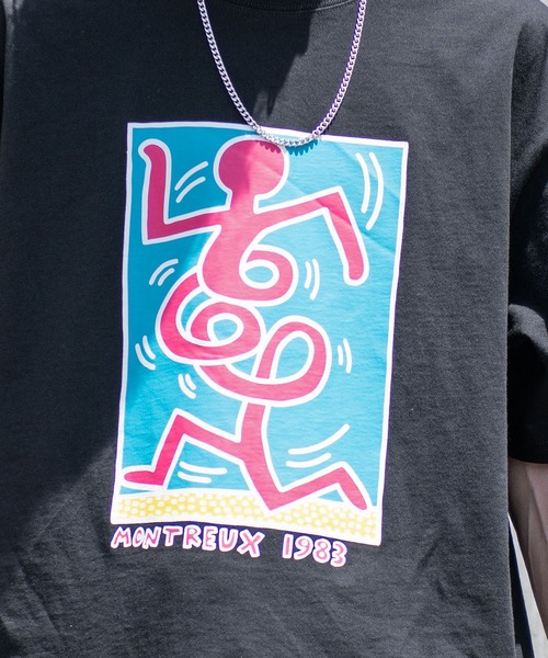 「Keith Haring」 長袖Tシャツ X-LARGE ホワイト メンズ_画像5