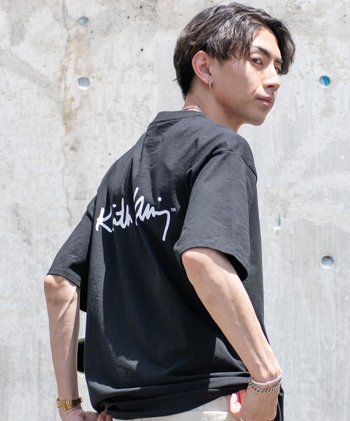 「Keith Haring」 長袖Tシャツ X-LARGE ホワイト メンズ_画像6