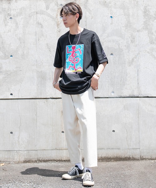 「Keith Haring」 長袖Tシャツ X-LARGE ホワイト メンズ_画像7
