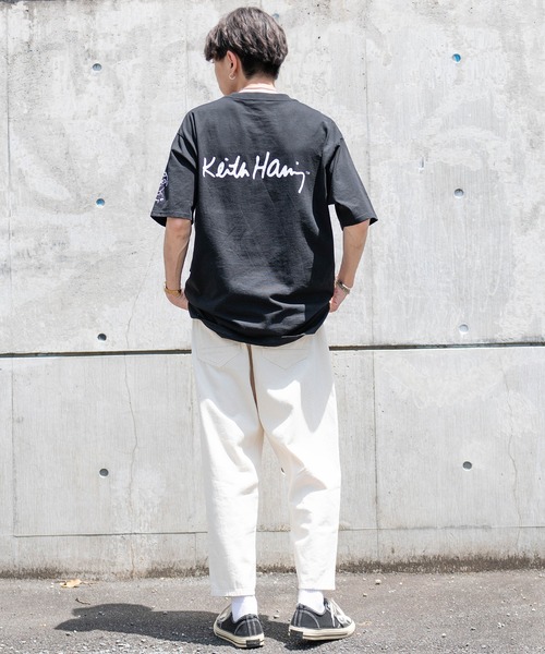 「Keith Haring」 長袖Tシャツ X-LARGE ホワイト メンズ_画像8