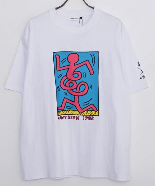 「Keith Haring」 長袖Tシャツ X-LARGE ホワイト メンズ_画像9
