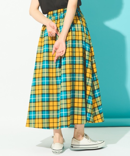 「MERLOT」 フレアスカート FREE イエロー レディース_画像4