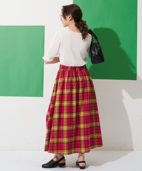 「MERLOT」 フレアスカート FREE イエロー レディース_画像7