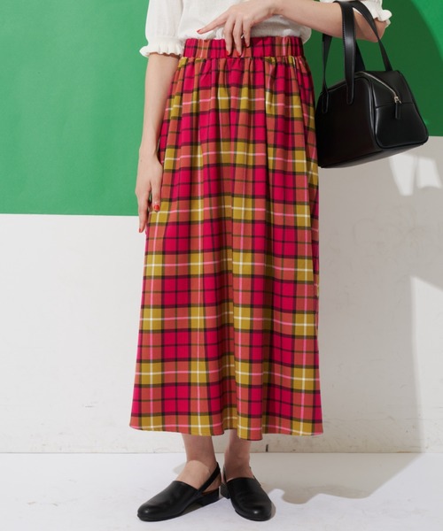 「MERLOT」 フレアスカート FREE イエロー レディース_画像9