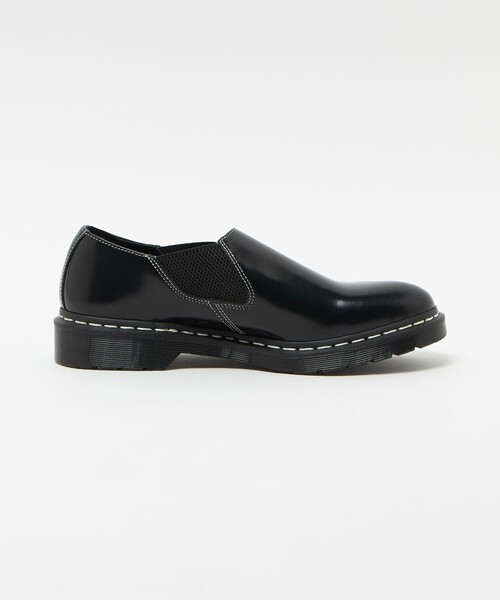 ビジネスシューズ 「Dr.Martens」LOUIS ホワイト ステッチ スリッポン メンズの画像
