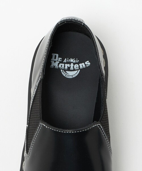 ビジネスシューズ 「Dr.Martens」LOUIS ホワイト ステッチ スリッポン メンズの画像